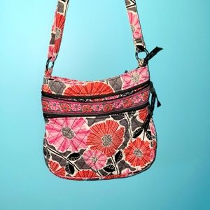 Vera Bradley Crossbody Purse Cherry Blossom Pink & Red